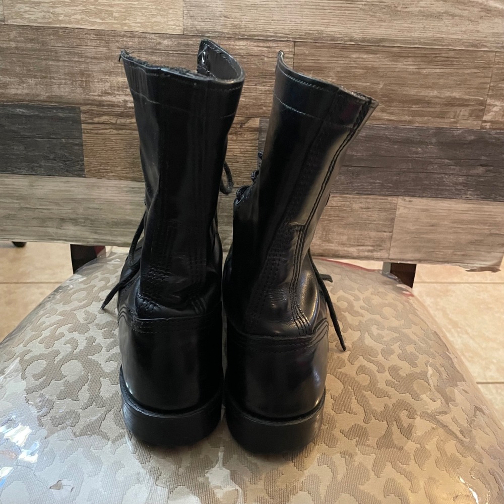 Corcoran 1500 Mens Black Leather 10"Jump Boots Military Paratrooper Size 10.5D - Picture 6 of 11
